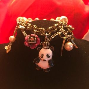 Vintage Betsey Johnson Panda Bear Bracelet